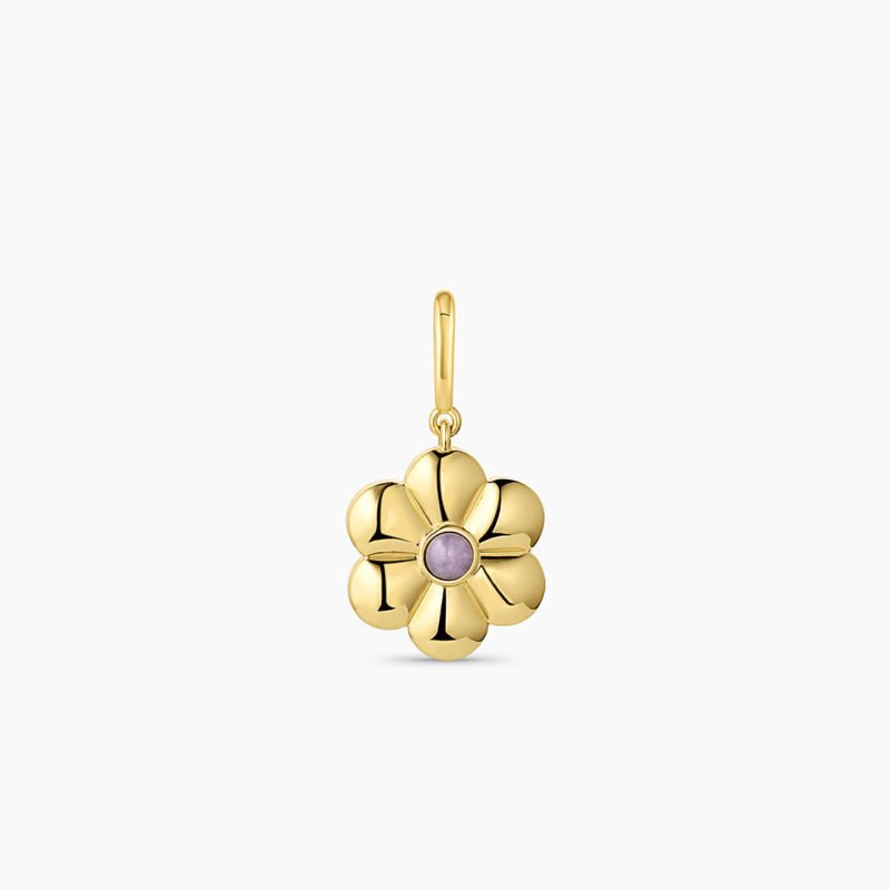 Lavender Flower Parker Charm