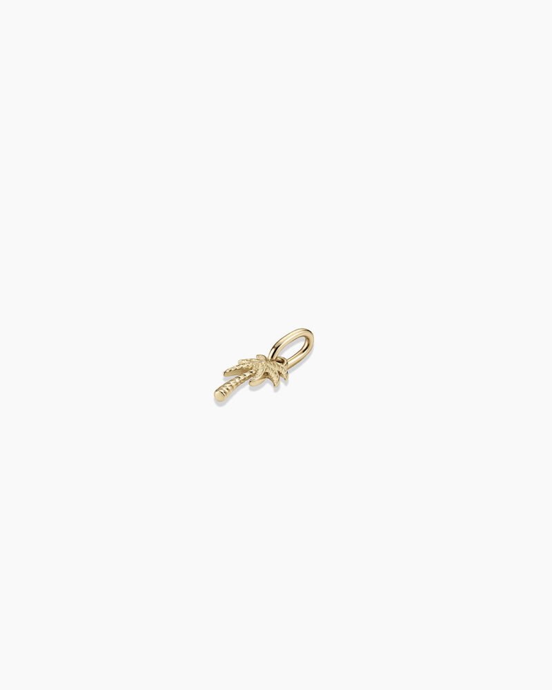 14k Gold Palm Charm