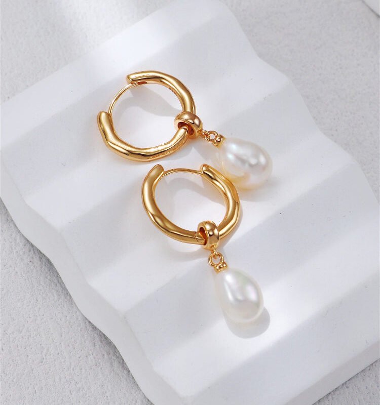 Baroque Removable Pearl Earrings