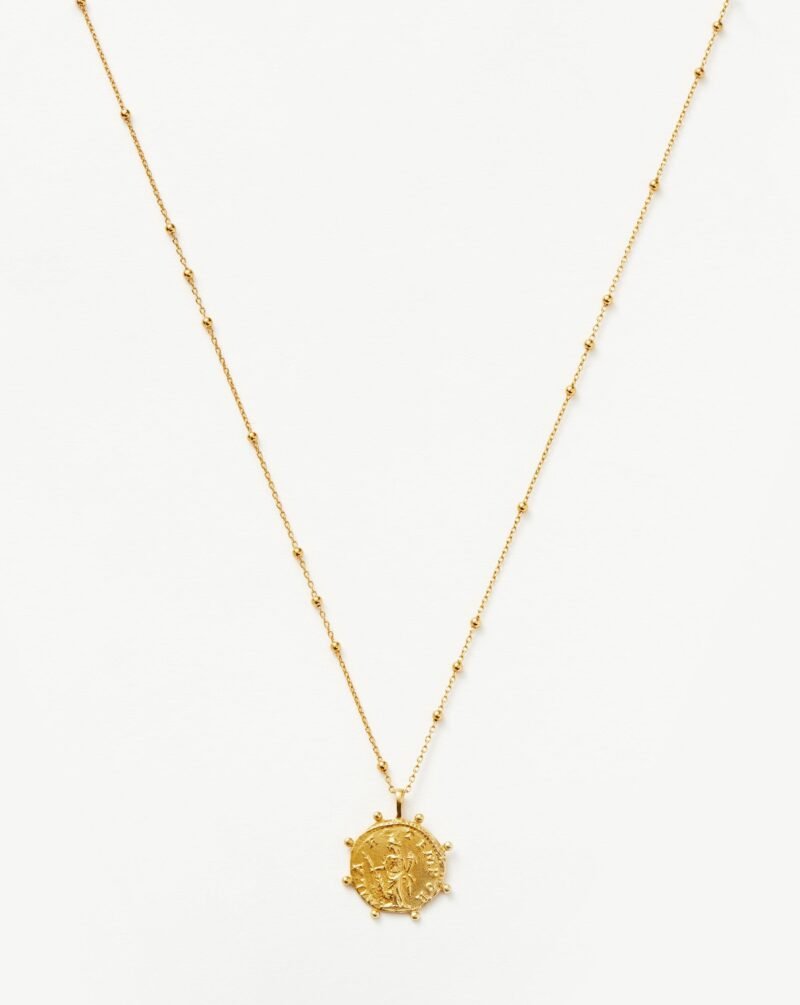 Lucy Williams Beaded Coin Necklace