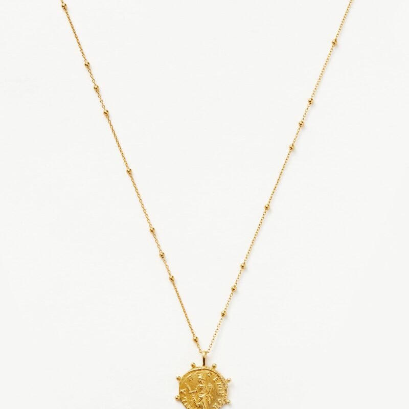 Lucy Williams Beaded Coin Necklace